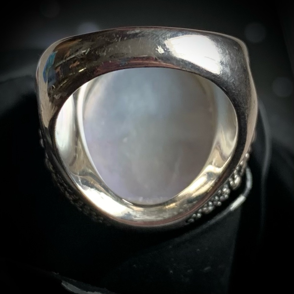 Glowing Amethyst Orb Sterling Silver ring - Picture 8 of 14